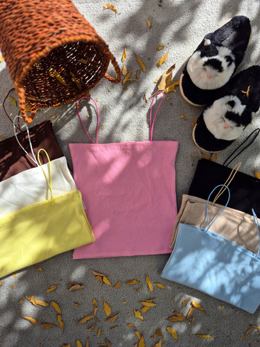 تاپ زنانه رنگی بندماکارون