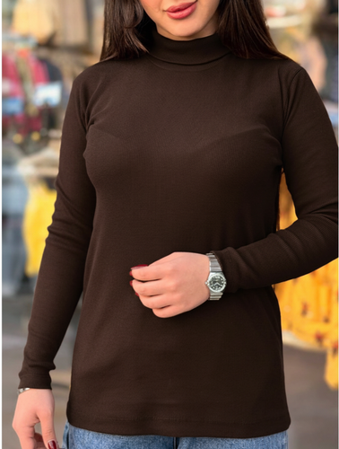 کبریتی بلوز قواره دار زنانه یقه اسکی