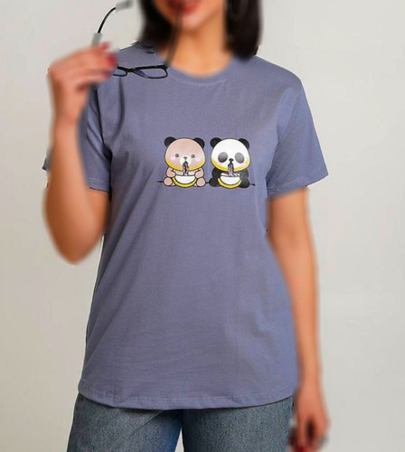 تیشرت زنانه نخ پنبه توخونه ای