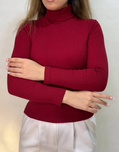 بلوز یقه اسکی زنانه /بلوز کبریتی یقه اسکی