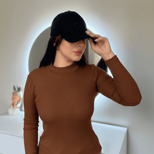 بلوز کبریتی یقه ایستاده زنانه