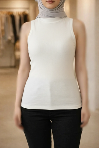 تاپ کبریتی زنانه یقه ایستاده