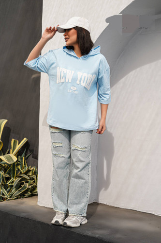 تیشرت کلاه دار زنانه