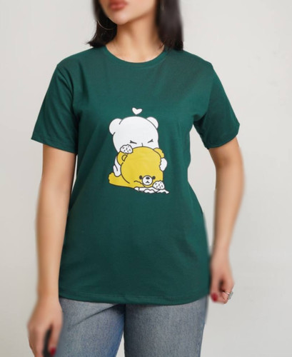 تیشرت زنانه نخ پنبه رنگی