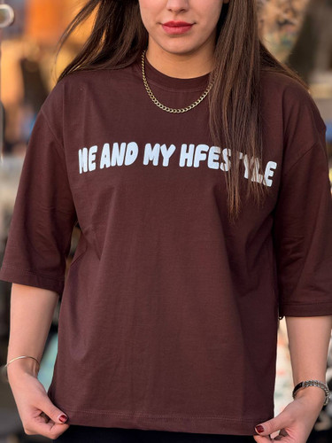 تیشرت مدل باکسی زنانه