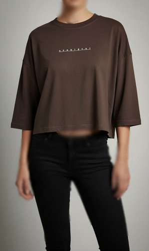 کراپ زنانه قواره لش باکسی پنبه